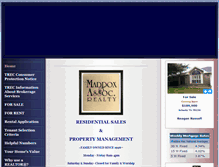 Tablet Screenshot of maddox-realty.com